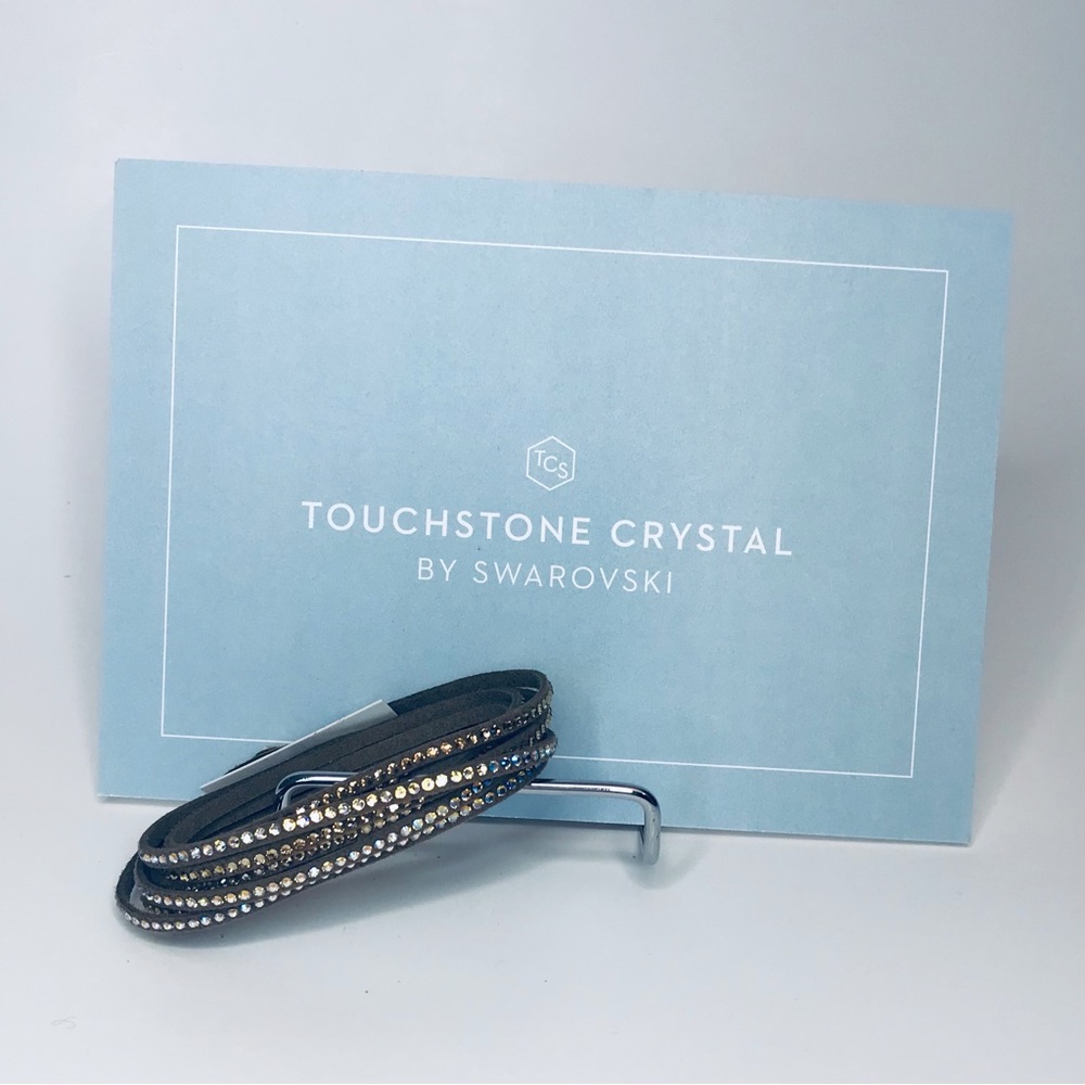 Touchstone Crystal : Wrap-Star Bracelet, Mocha || 8003